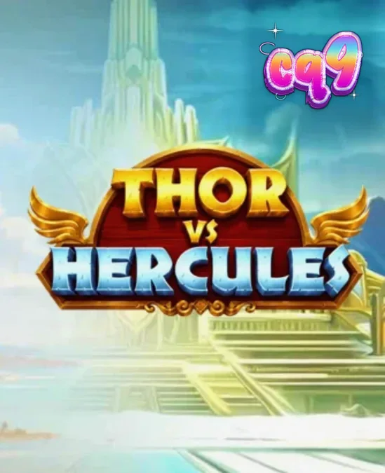 Visual pertempuran epik antara Thor dan Hercules dalam slot Pragmatic Play